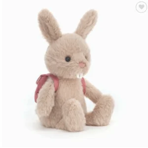 JELLYCAT BACKPACK BUNNY PINK 9X10X22CM