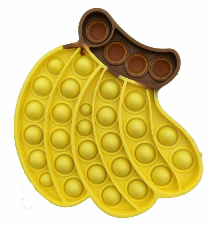Pop It Banana Push Bubble Fidget Toy