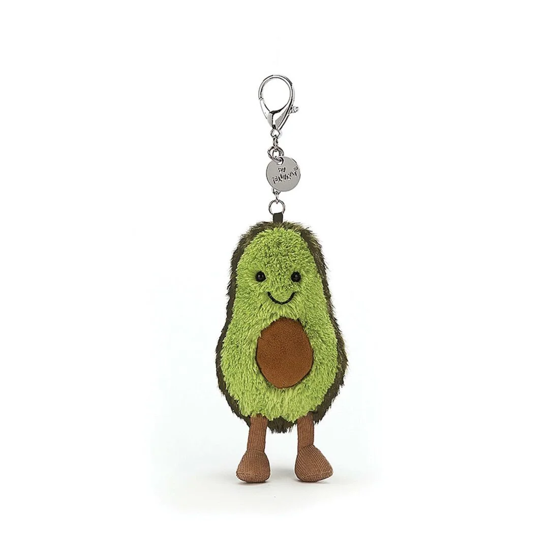 JELLYCAT AMUSEABLE AVOCADO - BAG CHARM GREEN 4X8X16CM