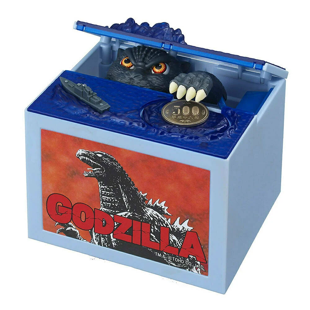 Coin Stealing Gozilla Money Bank