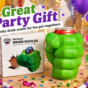 BigMouth green fist drink kooler as a fun party gift