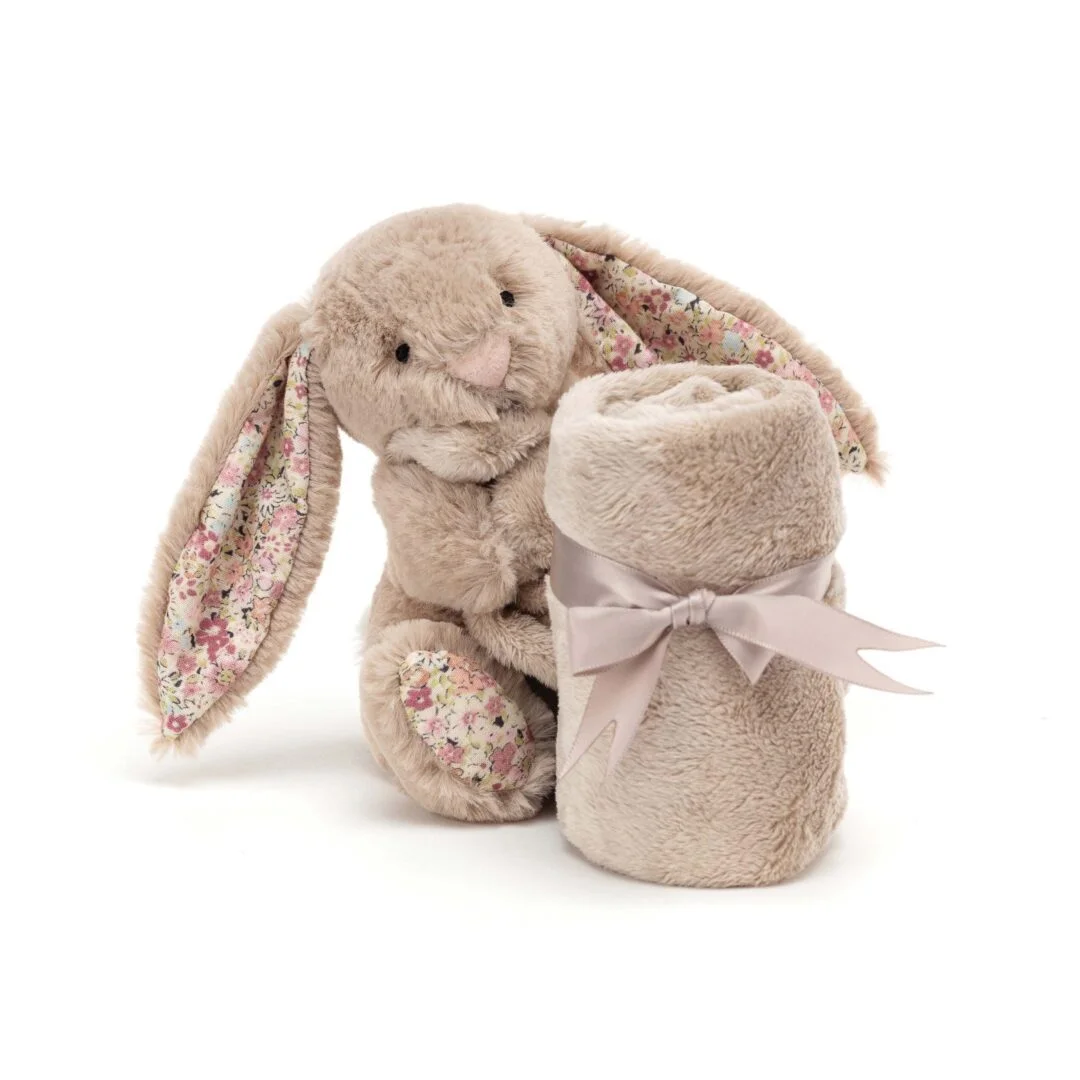 JELLYCAT BLOSSOM BEA BEIGE BUNNY SOOTHER BROWN