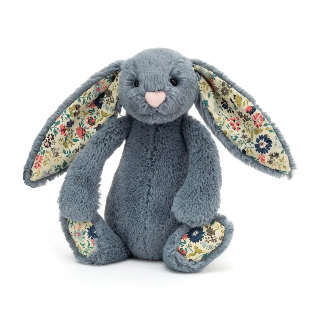 JELLYCAT BLOSSOM DUSKY BLUE BUNNY SMALL