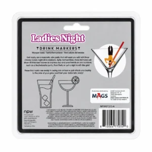 NPW Drinking Buddies Wine Glass Markers — alternate view