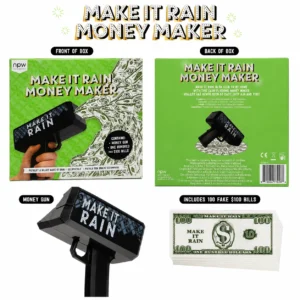 NPW Make It Rain Money Gun Party Prop — alternate view