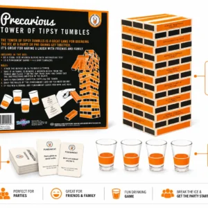 Funtime Tower of Tipsy Tumbles Adult Drinking Game — alternate view