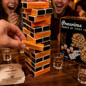 Funtime Tower of Tipsy Tumbles Adult Drinking Game — alternate view