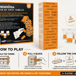 Funtime Tower of Tipsy Tumbles Adult Drinking Game — alternate view