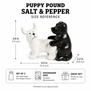 BigMouth Puppy Pound Salt & Pepper Shaker Set — alternate view