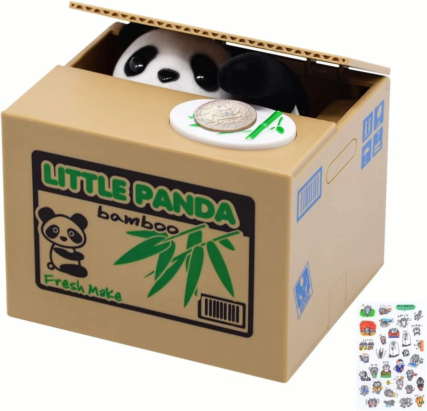 Mischief Panda coin stealing money bank