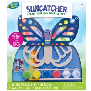 Paint-your-own butterfly suncatcher activity kit