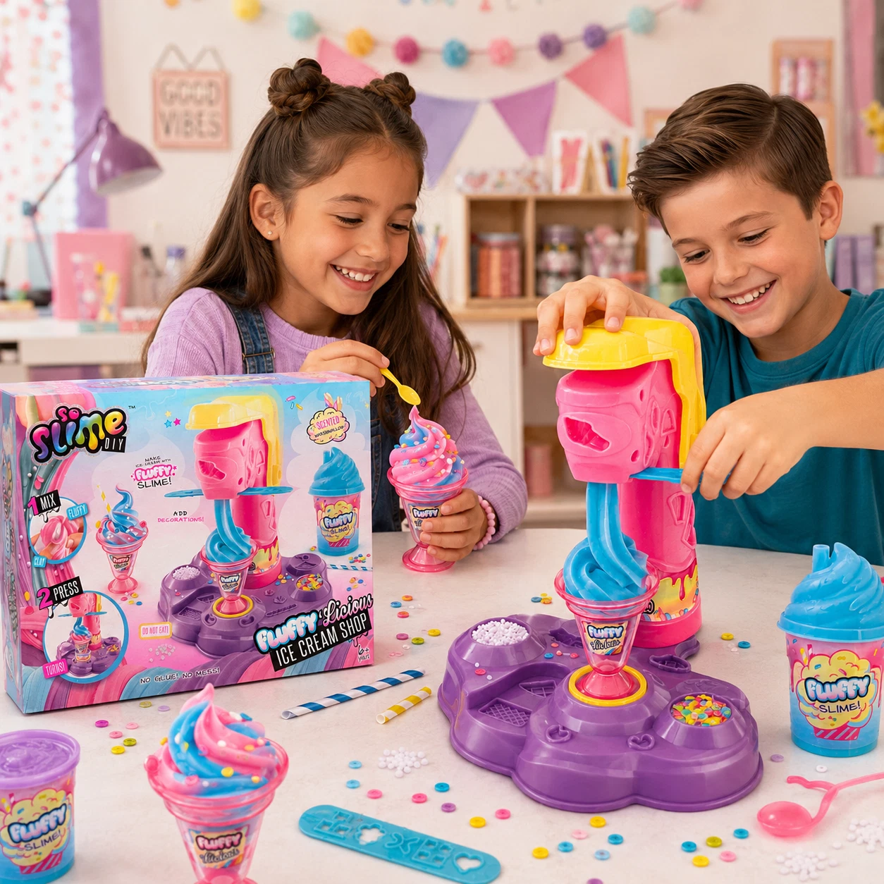 So Slime DIY Fluffylicious Ice Cream Shop Slime Kit — alternate view