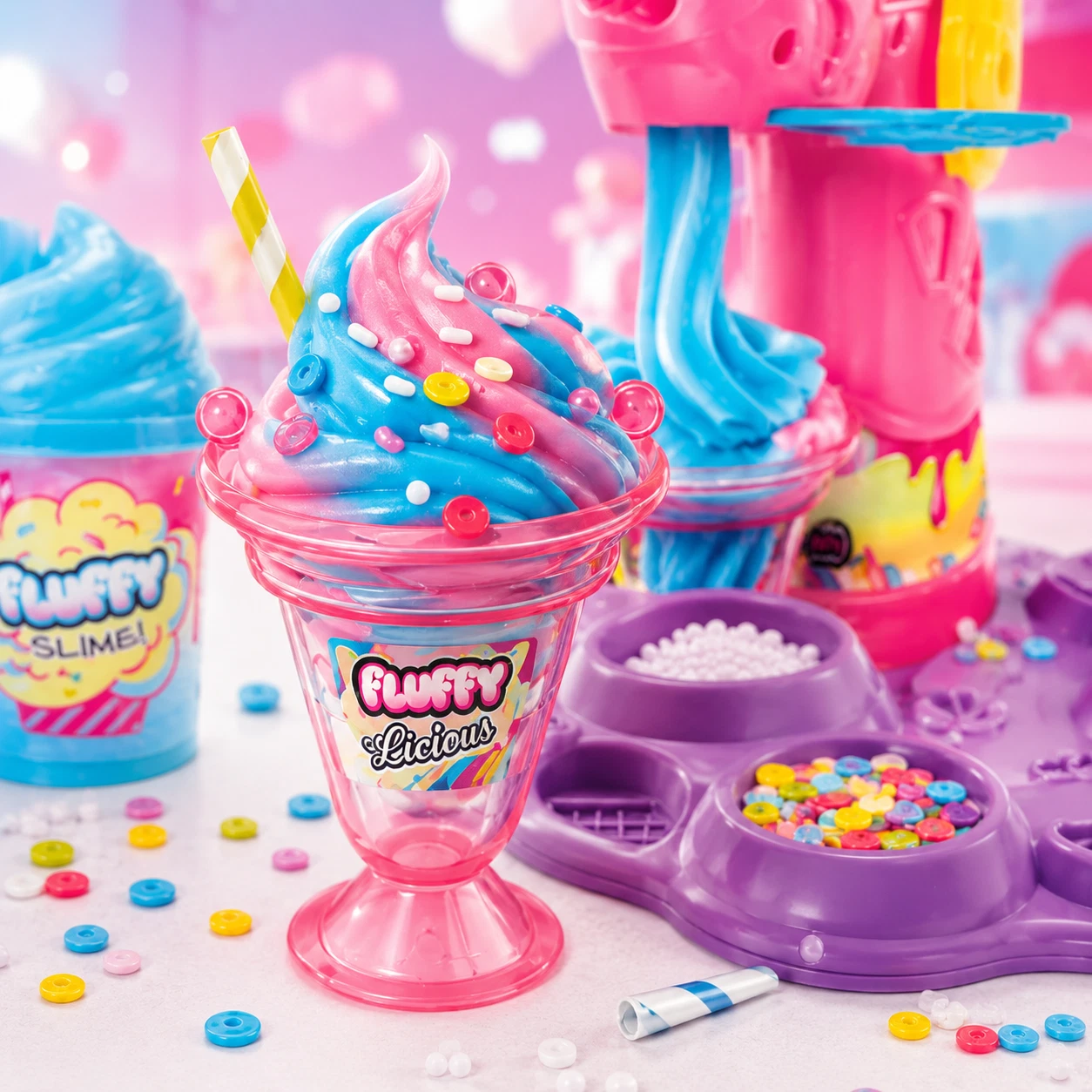 So Slime DIY Fluffylicious Ice Cream Shop Slime Kit — alternate view