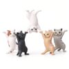 Cat figurine desk holder set of 5 dancing cats